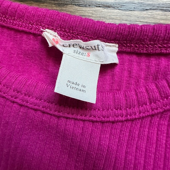 Crewcuts Long Sleeve Pink Ruffle Sleeve Top - size small - Picture 2 of 5